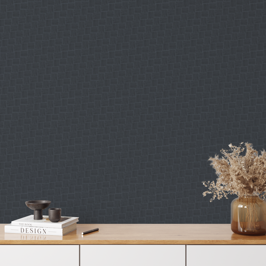 Woven Wallpaper - Midnight