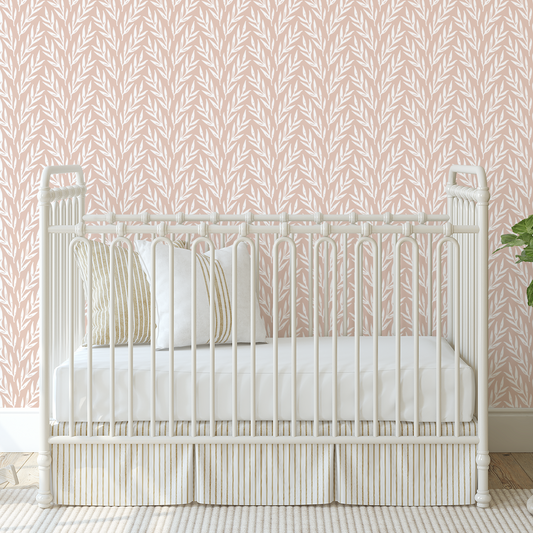 Ivy Wallpaper - Blush