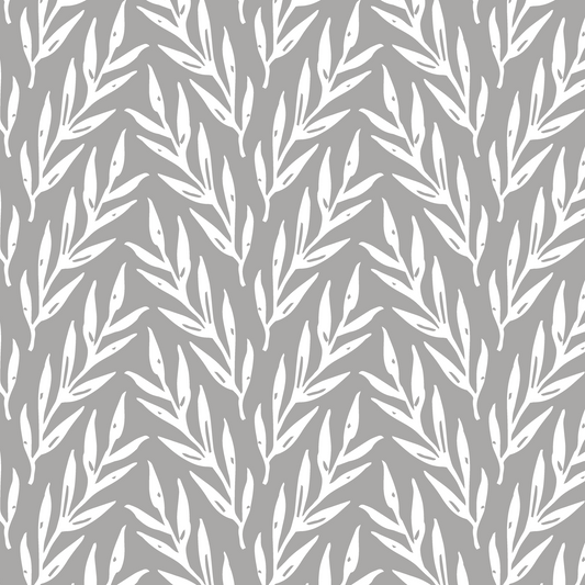 Ivy Wallpaper - Gray