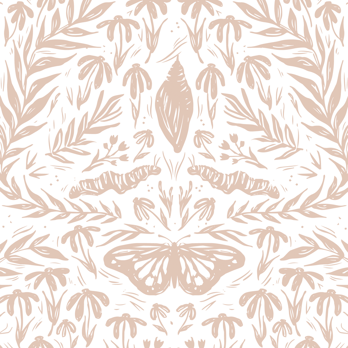 Metamorphosis Wallpaper - Blush