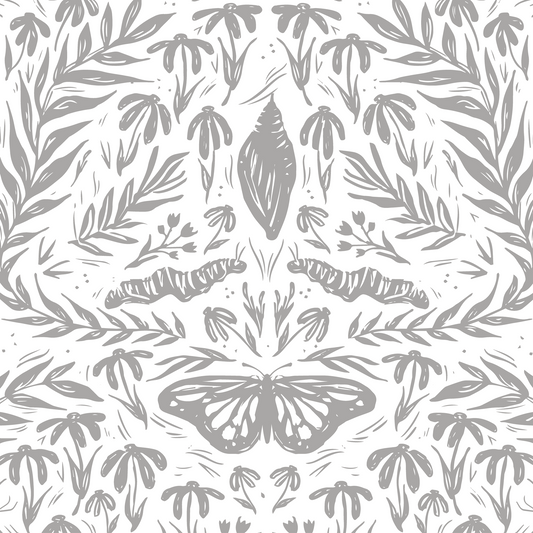 Metamorphosis Wallpaper - Gray