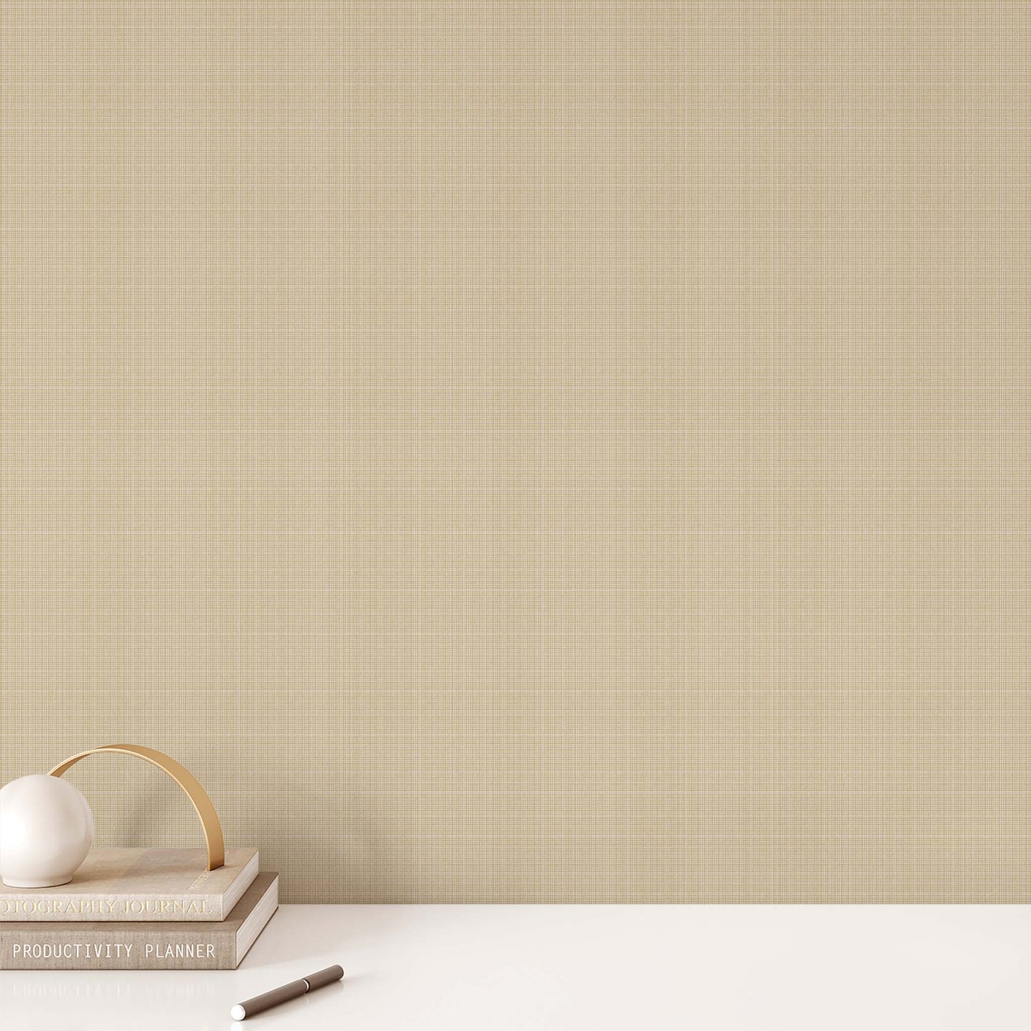 Tweed Wallpaper - Gold