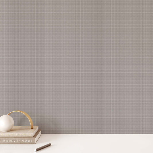 Tweed Wallpaper - Warm Gray